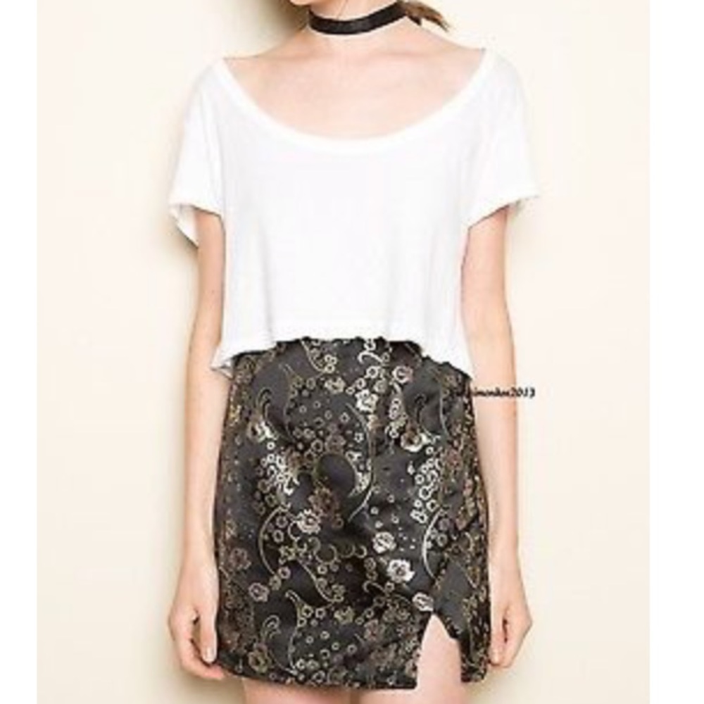 RARE Chinese silk print skirt